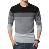 Casual Striped Slim Fit Knitted Sweater